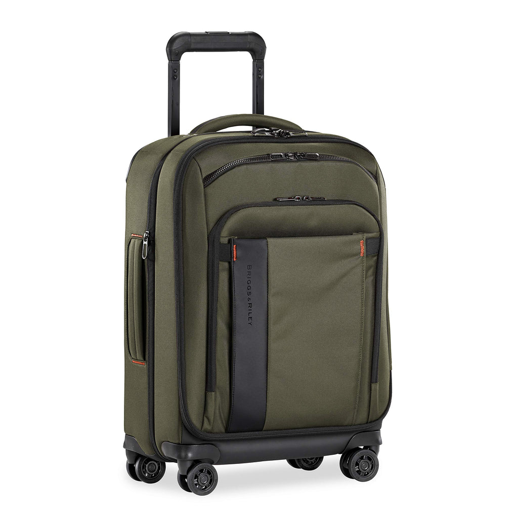 Briggs & Riley International 21" Carry On Expandable Spinner - Luggage for Travel, Suitcases with Wheels, Softside Rolling Bag for Men & Women, Self-Repairing Zipper - ZDX Collection, Hunter