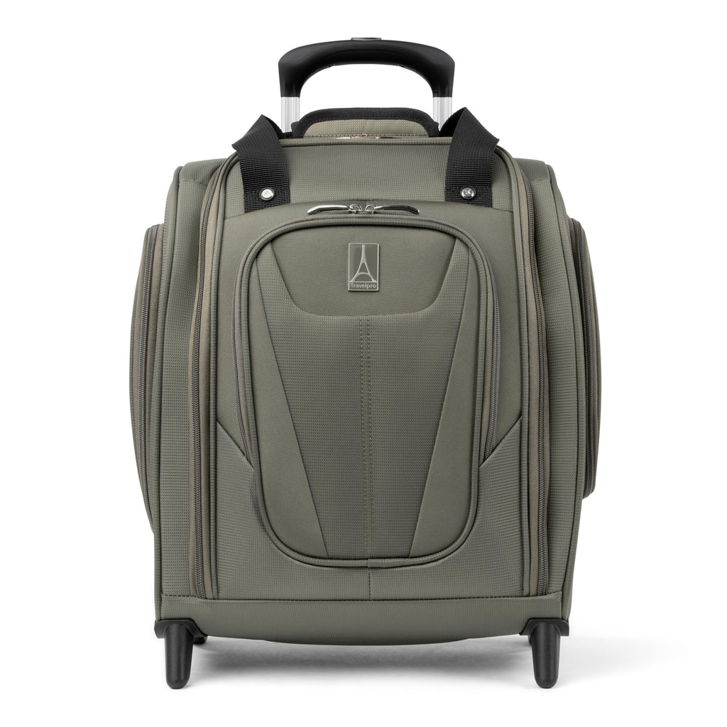 Travelpro Luggage Maxlite 5 Softside Lightweight Rolling Underseat Compact Carry on Upright 2 Wheel Bag, 15-Inch — Slate Green