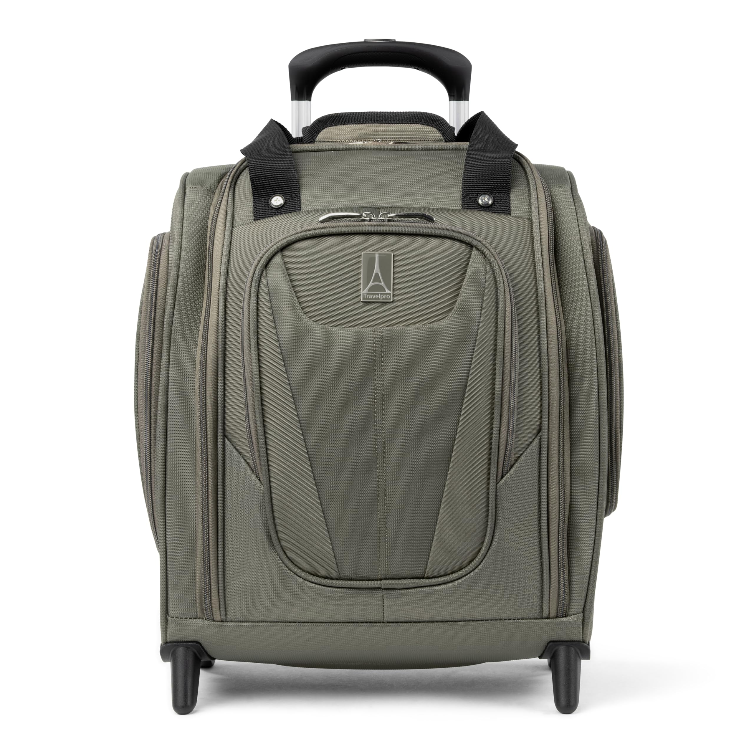 Travelpro Luggage Maxlite 5 Softside Lightweight Rolling Underseat Compact Carry on Upright 2 Wheel Bag, 15-Inch — Slate Green