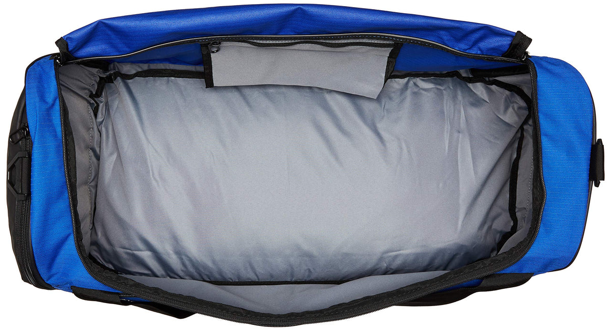 Nike Brasilia Training Medium Duffle Bag, Durable Nike Duffle Bag for Women & Men with Adjustable Strap, Game Royal/Black/White