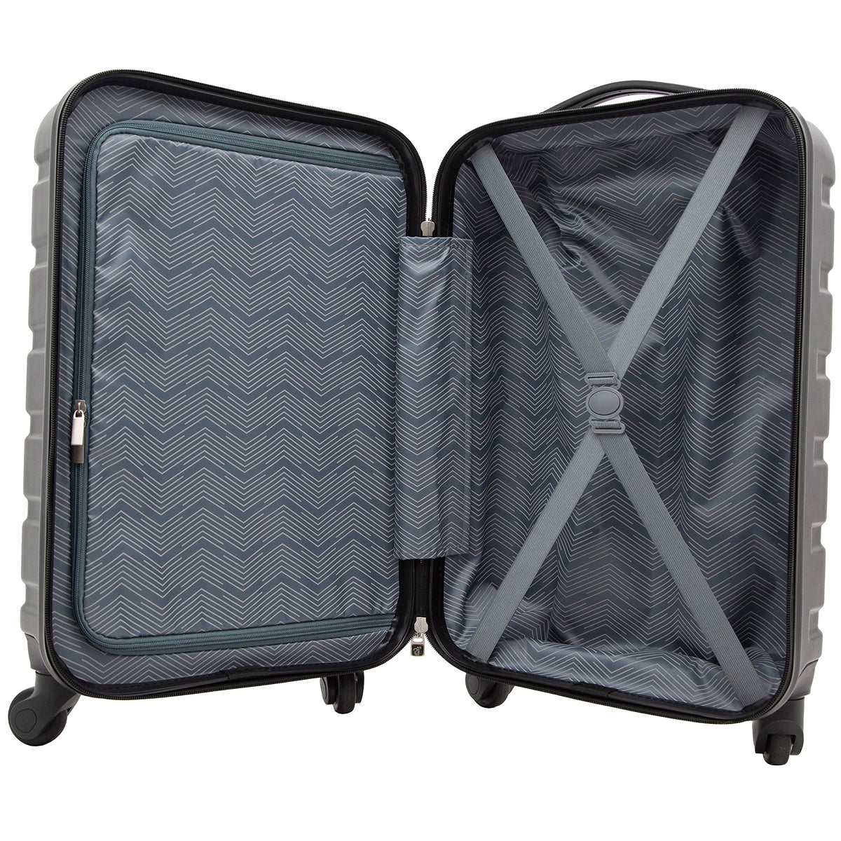 Travelers Club Harper Luggage, Black, 22-Inch Carry-On
