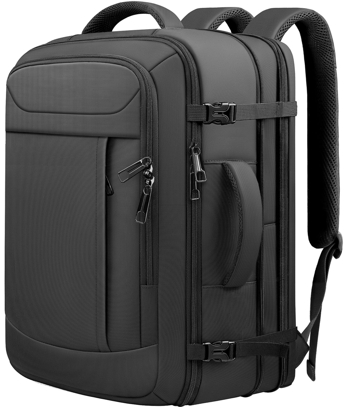 Extra Large Travel Backpack with LifetimeWarranty, Expandable Carry On Backpack with Waterproof Wet Pocket for Men Women, Anti-Theft TSA Flight Approved 18 Inch Laptop Duffel Bag for Travel, Black