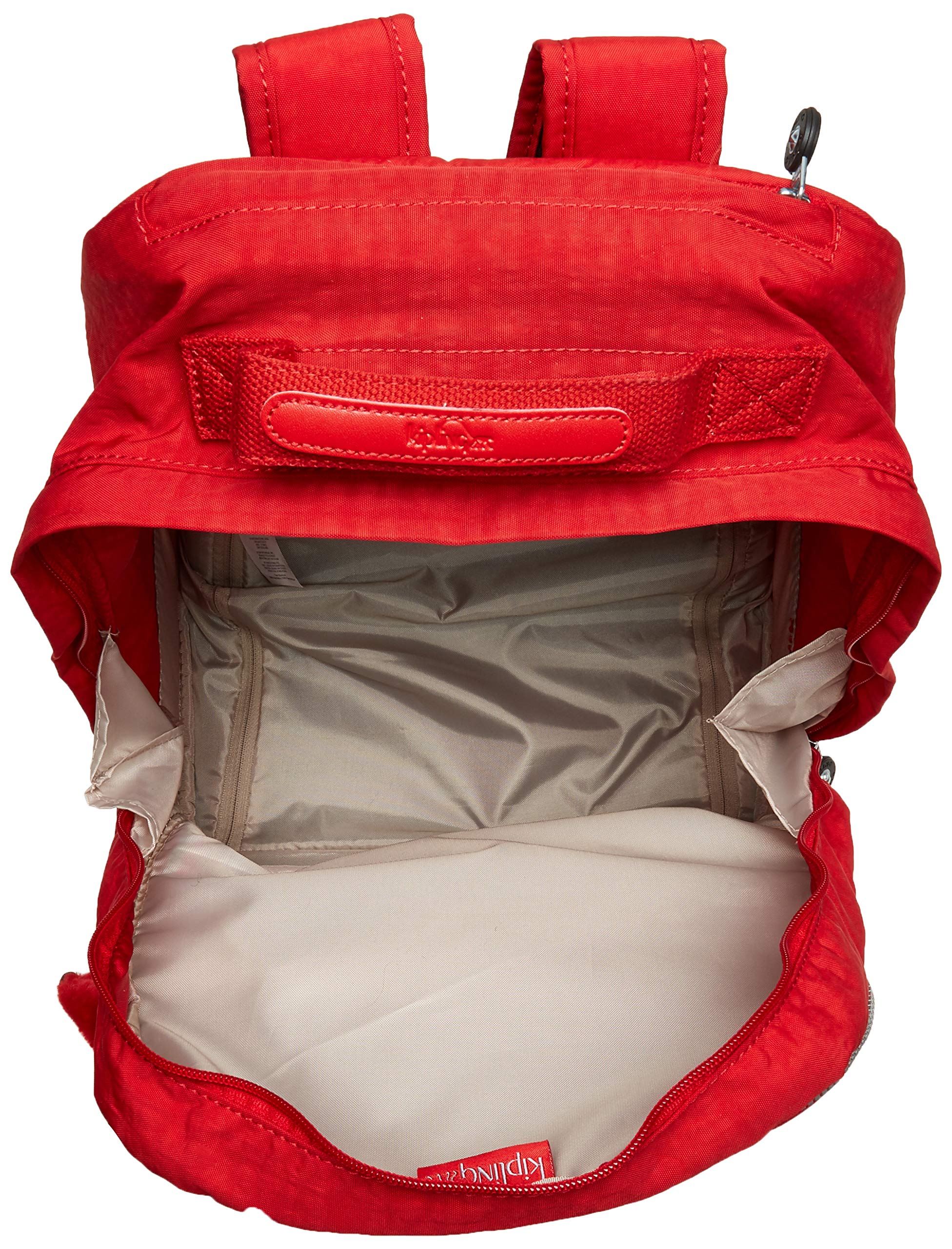 Kipling Sanaa Solid Rolling Backpack Backpack, cherry