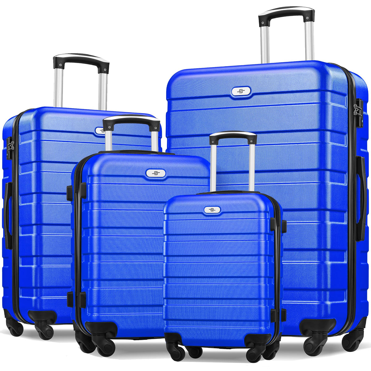 Suitour Luggage Sets 4 piece,Hardshell Lightweight Suitcase Sets with Spinner TSA Lock for Travel Business (16"/20"/24"/28")