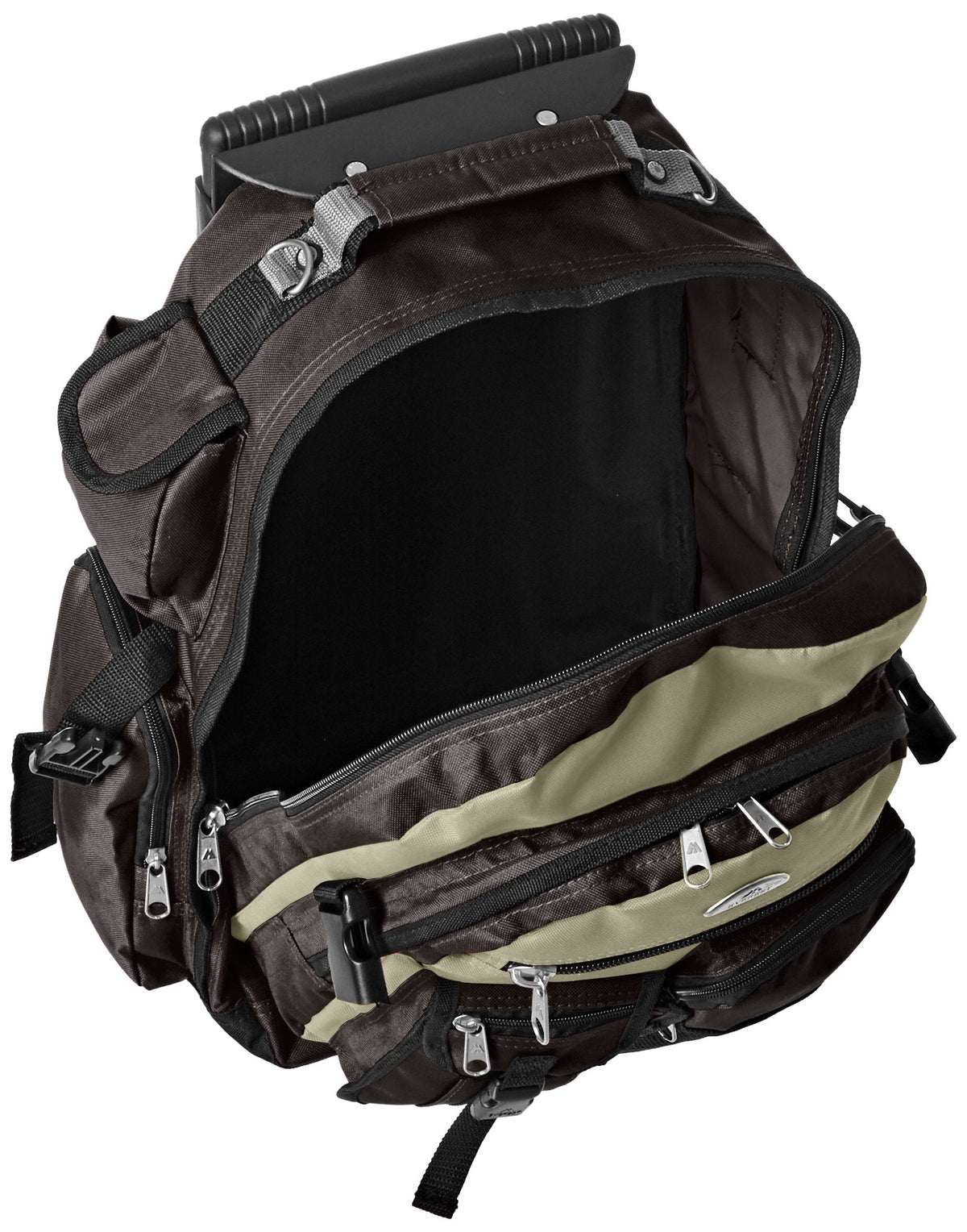 Everest Deluxe Wheeled Backpack, Khaki, One Size