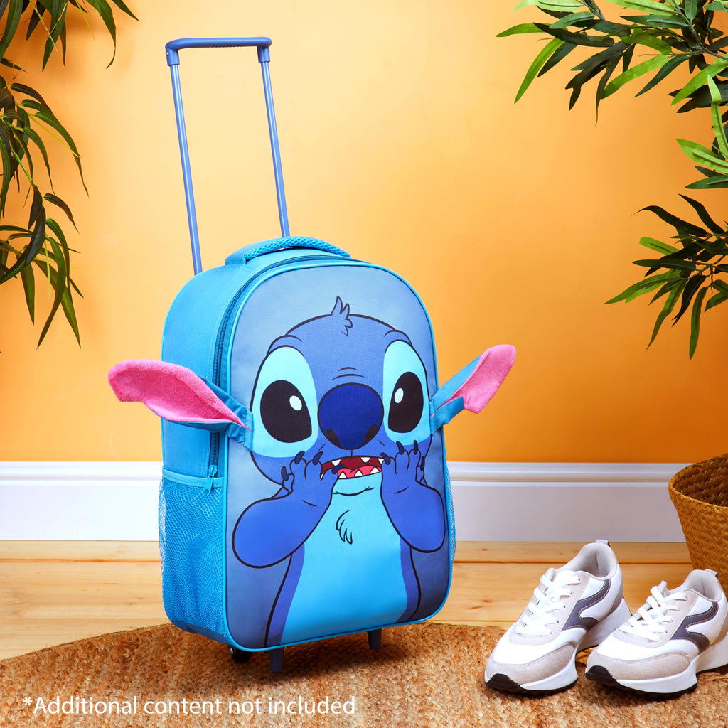 Disney Stitch Luggage Travel Essentials Suitcase Kids Foldable Luggage with Wheels 17