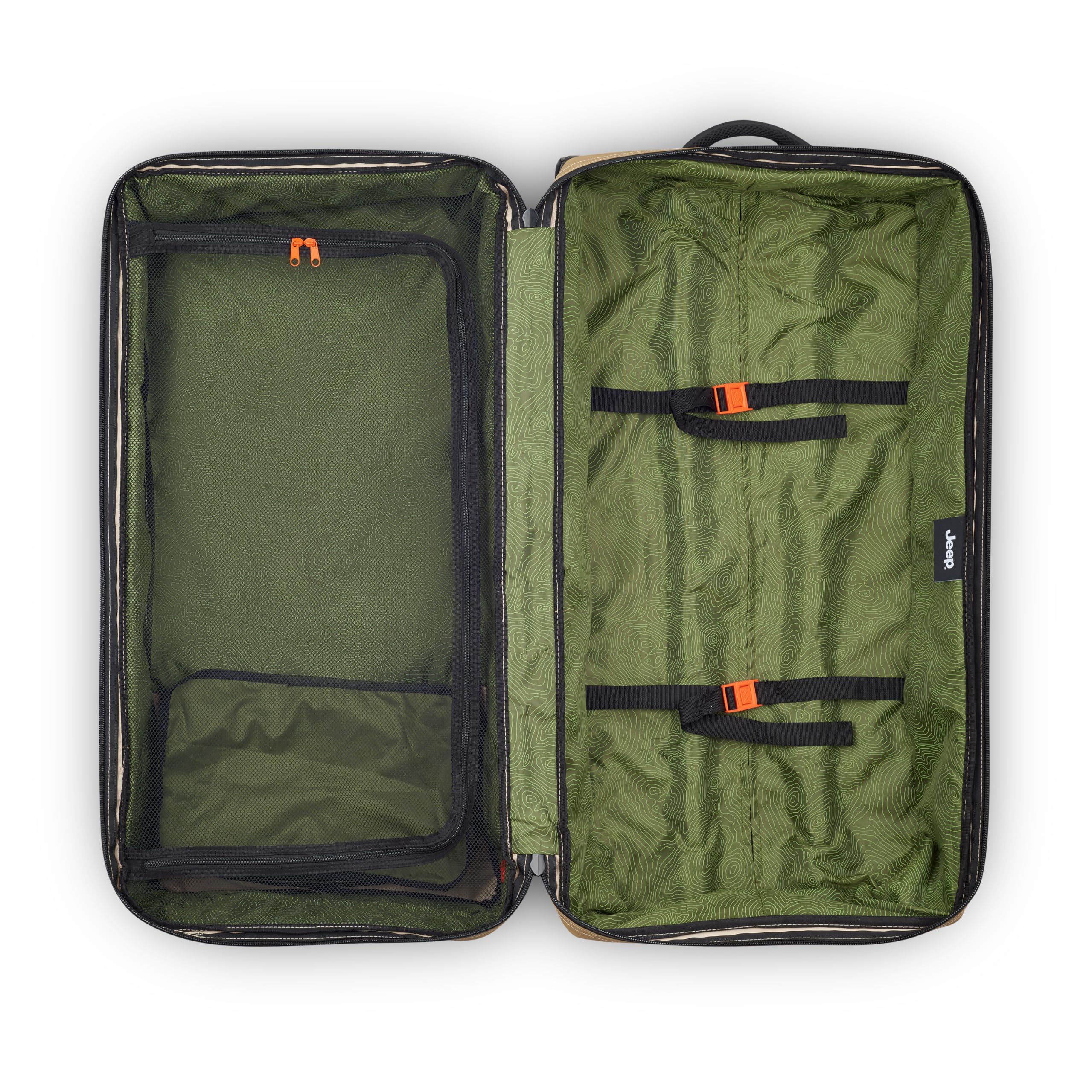 Jeep JS005A Two Wheel Rolling Travel Duffle Bag, Warm Sand, 31 Inch