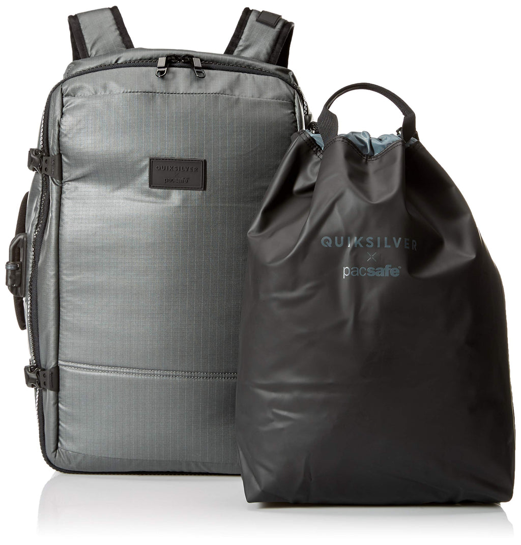 Quiksilver Men's PACSAFE X QS Carry ON Backpack, charcoal gray, 1SZ