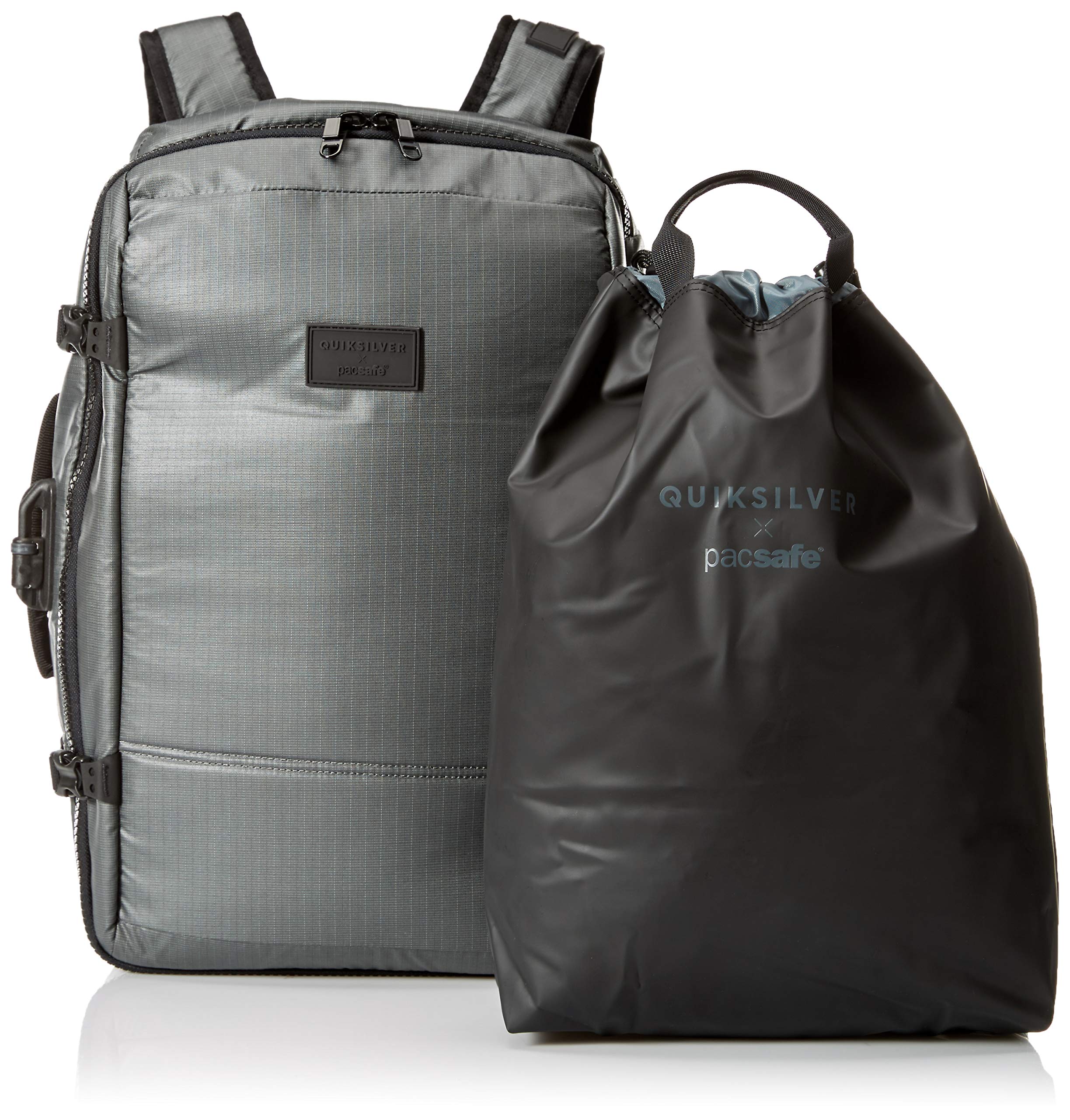 Quiksilver Men's PACSAFE X QS Carry ON Backpack, charcoal gray, 1SZ