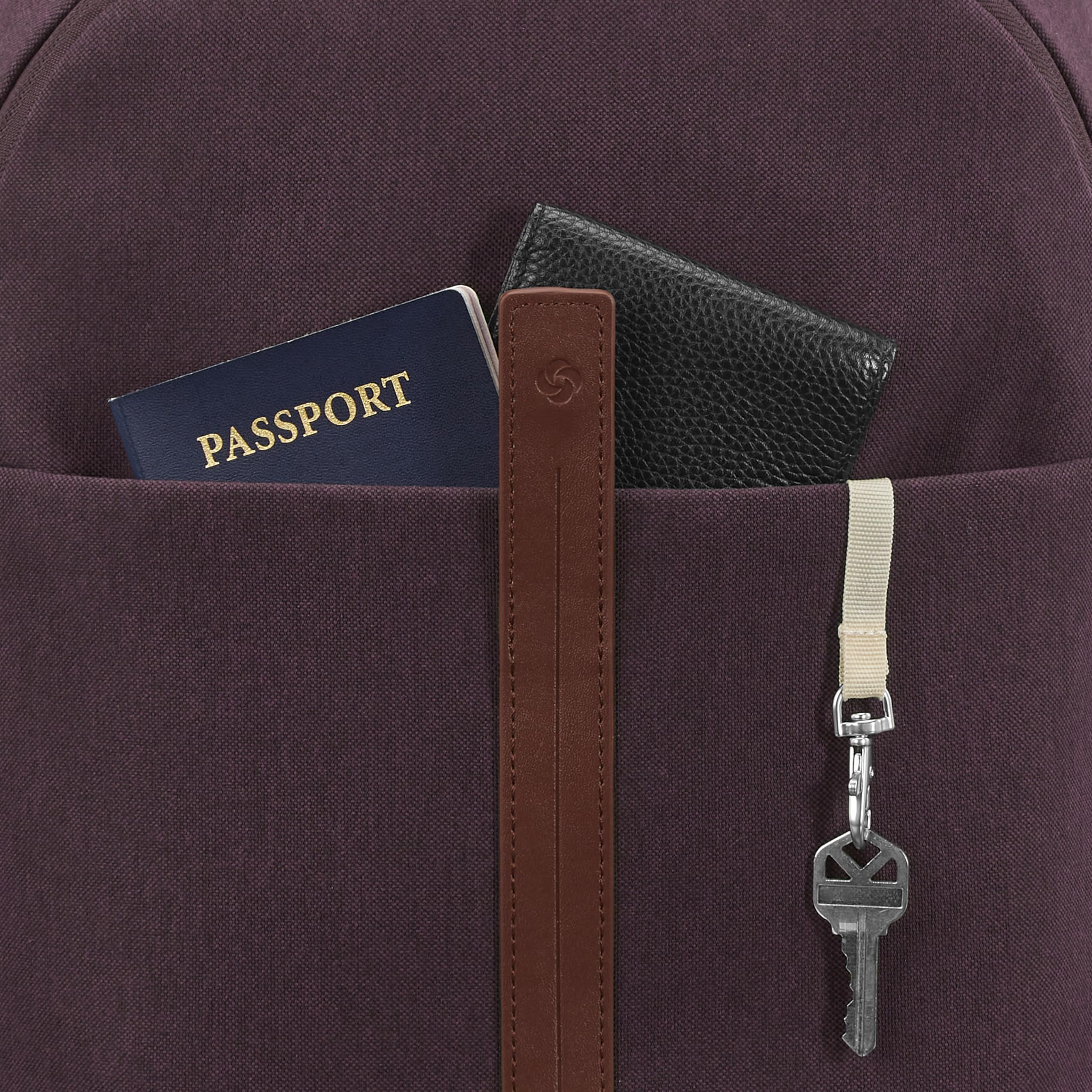 Samsonite Virtuosa Carry-On Travel Backpack with Padded Laptop Sleeve, Merlot