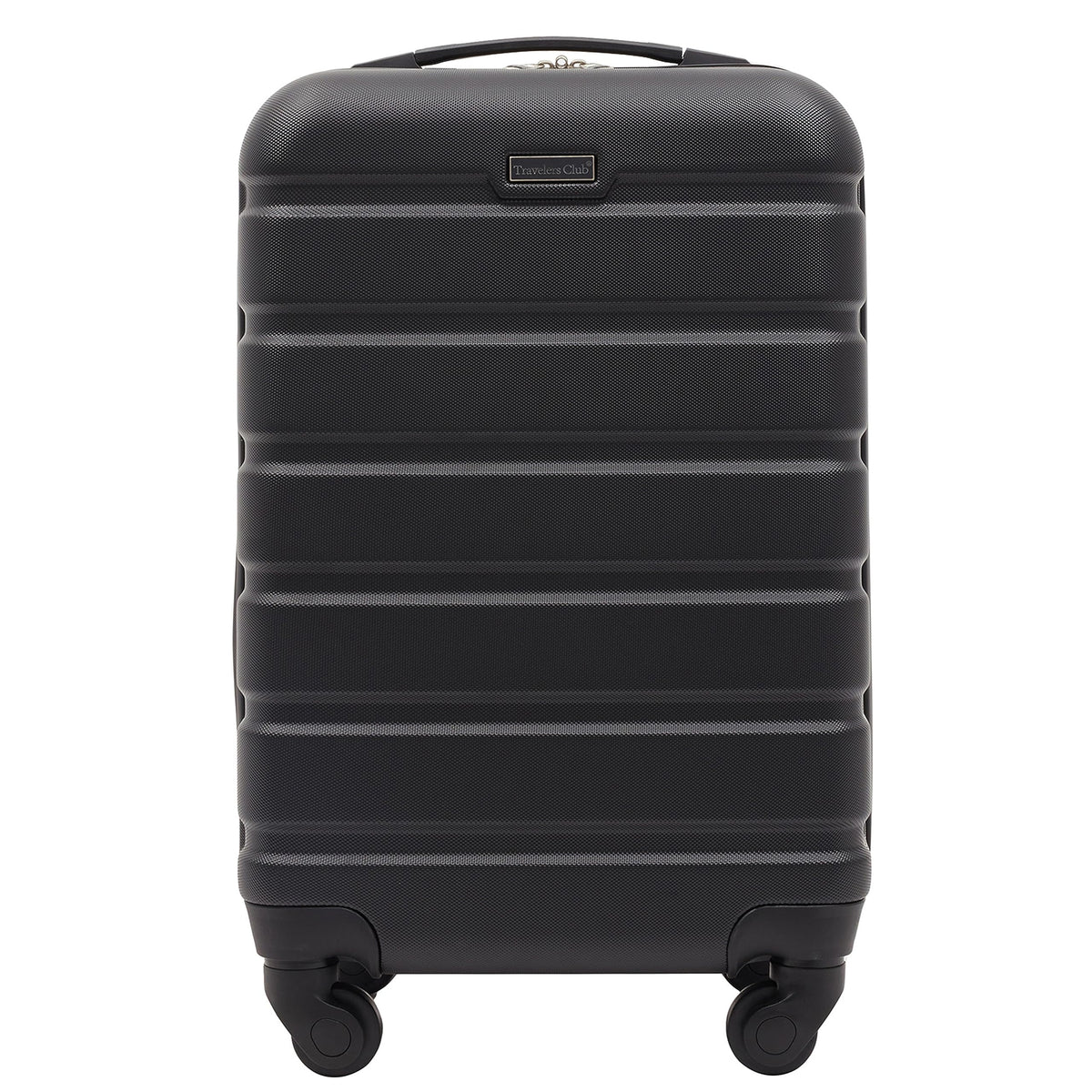 Travelers Club Harper Luggage, Black, 22-Inch Carry-On