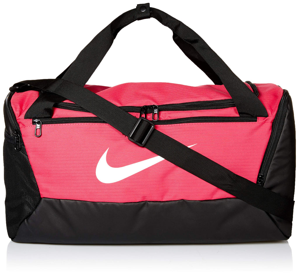 NIKE Brasilia Small Duffel - 9.0, Rush Pink/Black/White, Misc