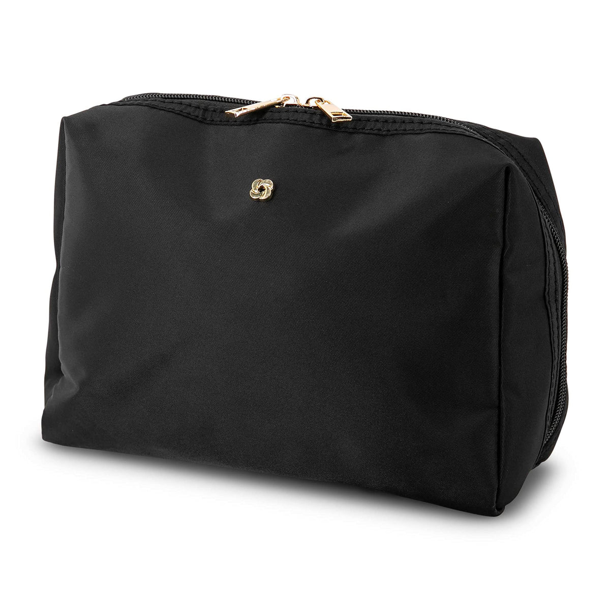 Samsonite Everyday Travel Bag - Polyester Body with Full Zip Around Opening - Spacious Main Compartment & 4 Interior Slip Pockets - Perfect For Everyday Essentials, Cosmetics, Toiletries, Tech - Black