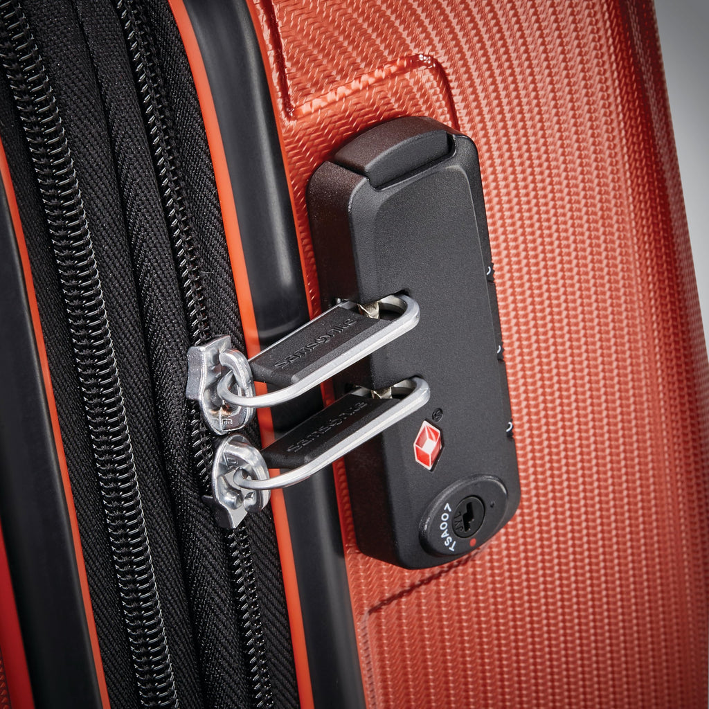 Samsonite Winfield 3 DLX Hardside Expandable Luggage with Spinners, Burnt Orange, 2-Piece Set (20/25)