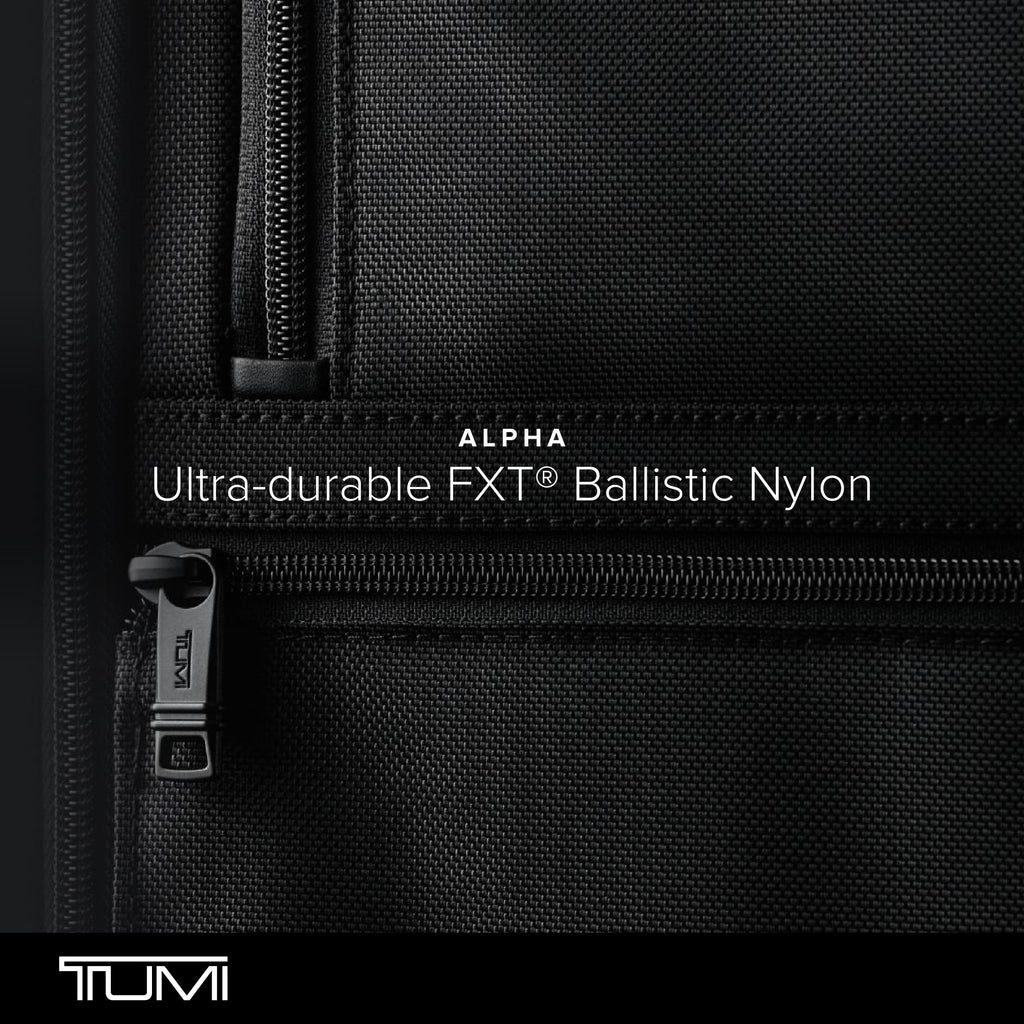 TUMI - Alpha Compact Laptop Bag Brief Pack - Travel Laptop Backpack for Business Tracer - Ballistic Nylon - Black