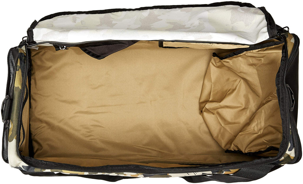 NIKE Brasilia Medium Duffle - All Over Print, Neutral Olive/Black/White, Misc