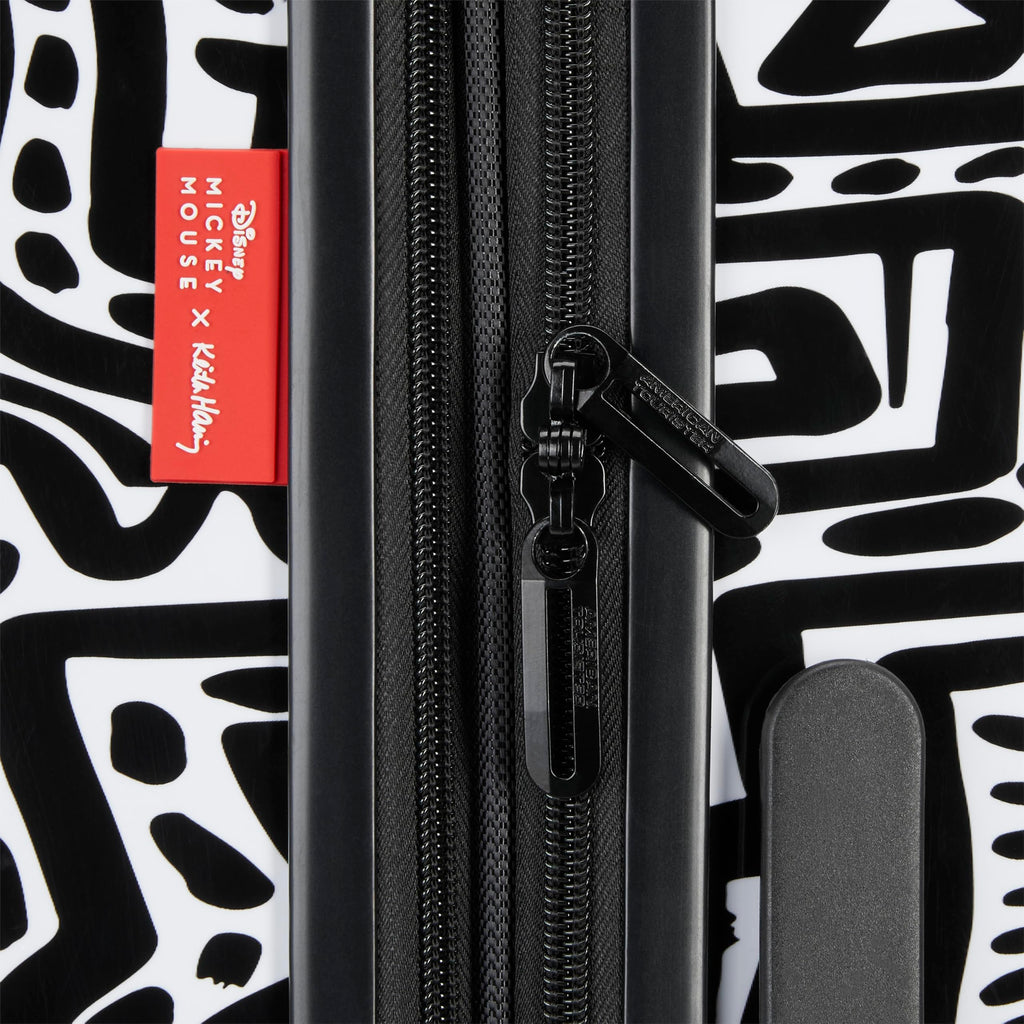 American Tourister Keith Haring Mickey Mouse Hardside Luggage with Spinner Wheels, Carry-On 19-Inch