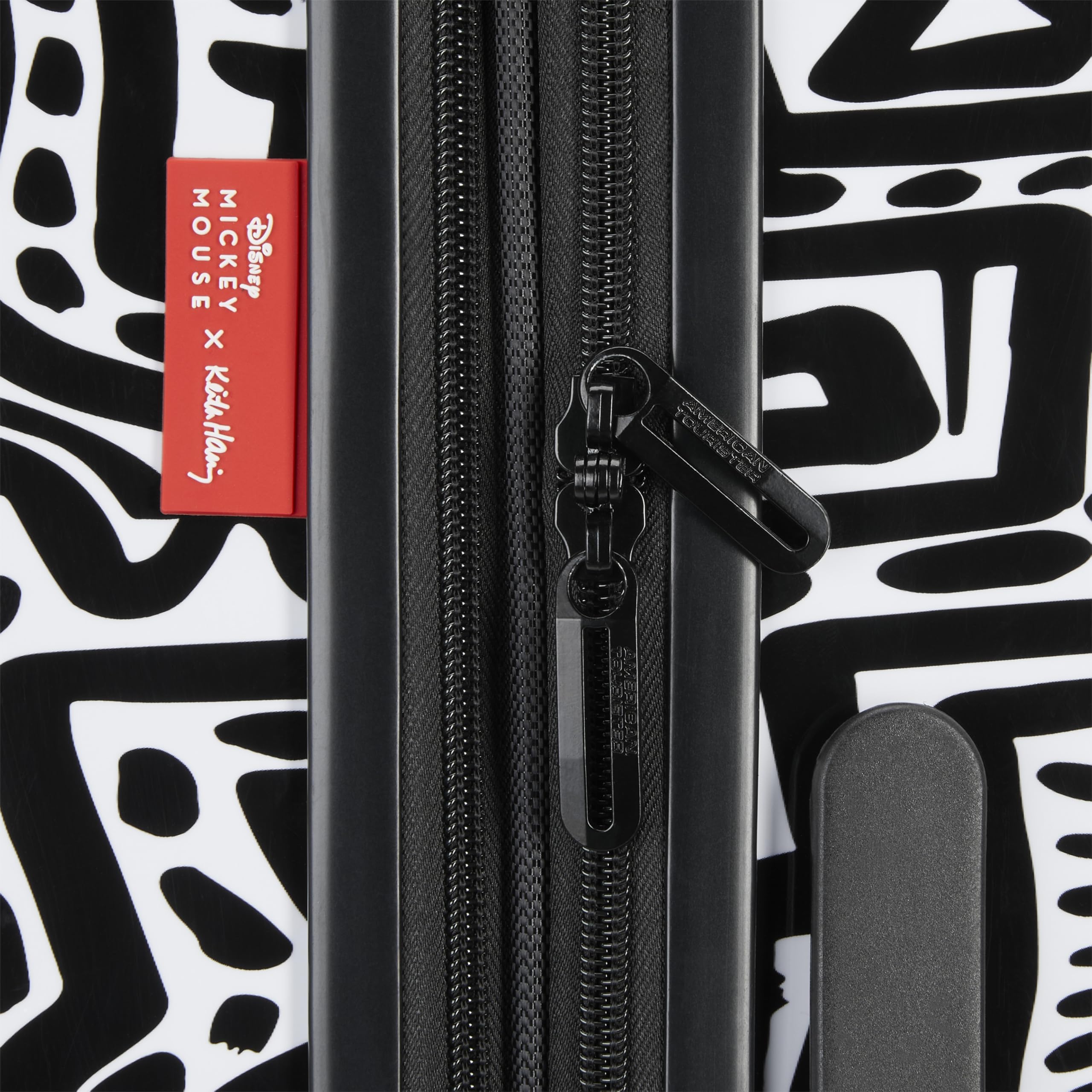 American Tourister Keith Haring Mickey Mouse Hardside Luggage with Spinner Wheels, Carry-On 19-Inch