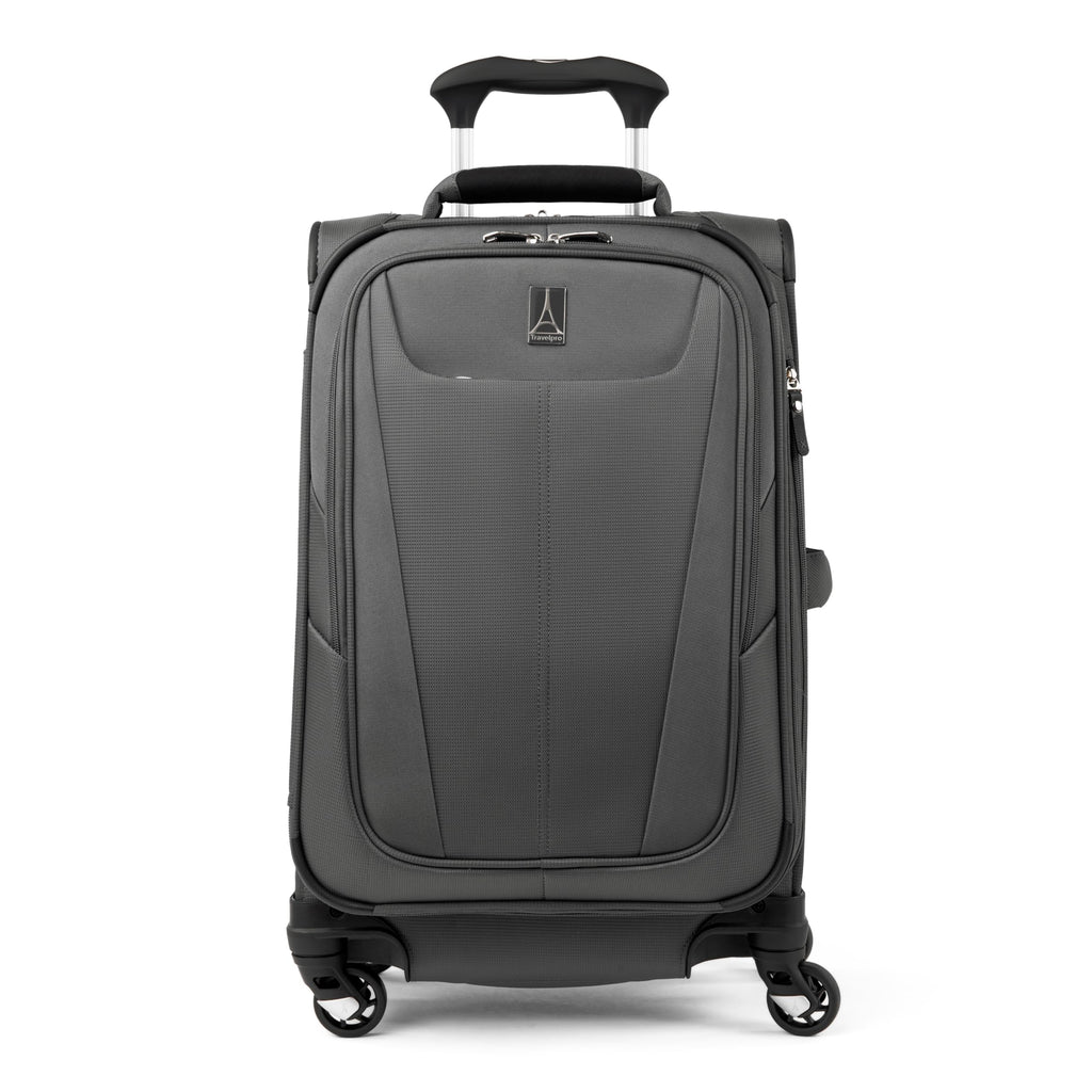 Travelpro Maxlite 5 Softside Expandable Luggage with 4 Spinner Wheels, Lightweight Suitcase, Men and Women, Shadow Grey, Carry-on 21-Inch