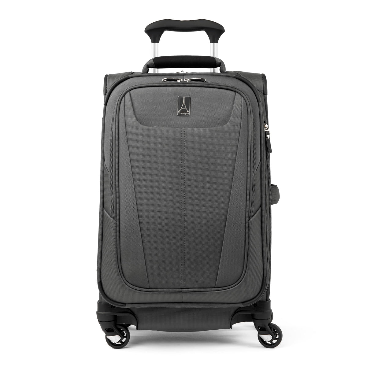 Travelpro Maxlite 5 Softside Expandable Luggage with 4 Spinner Wheels, Lightweight Suitcase, Men and Women, Shadow Grey, Carry-on 21-Inch