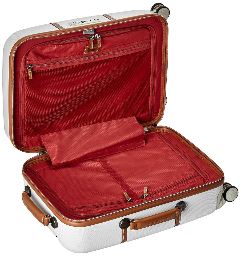 DELSEY PARIS Chatelet Hard+ Hardside Luggage with Spinner Wheels, Angora, Carry-on 21 Inch