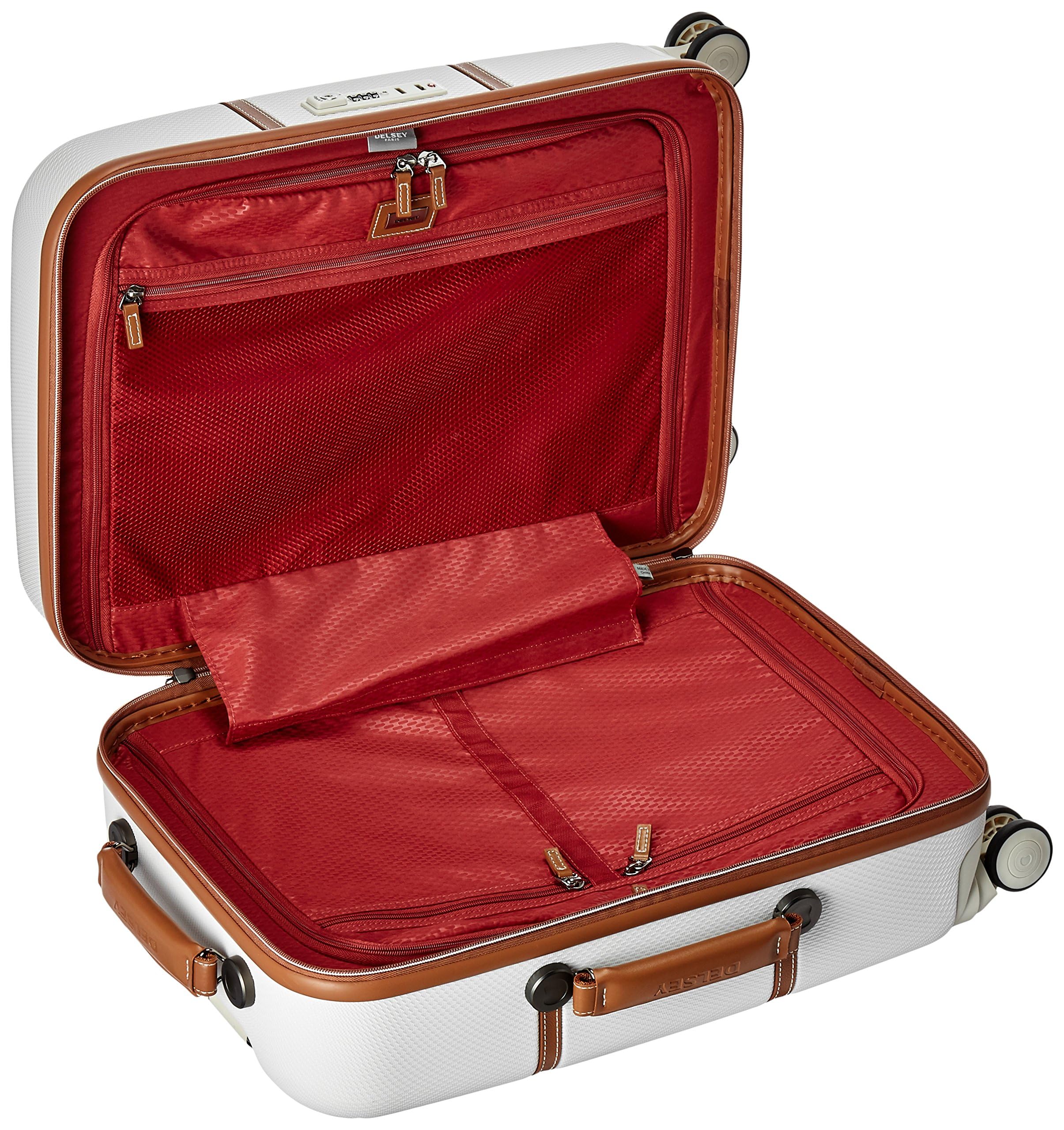 DELSEY PARIS Chatelet Hard+ Hardside Luggage with Spinner Wheels, Angora, Carry-on 21 Inch