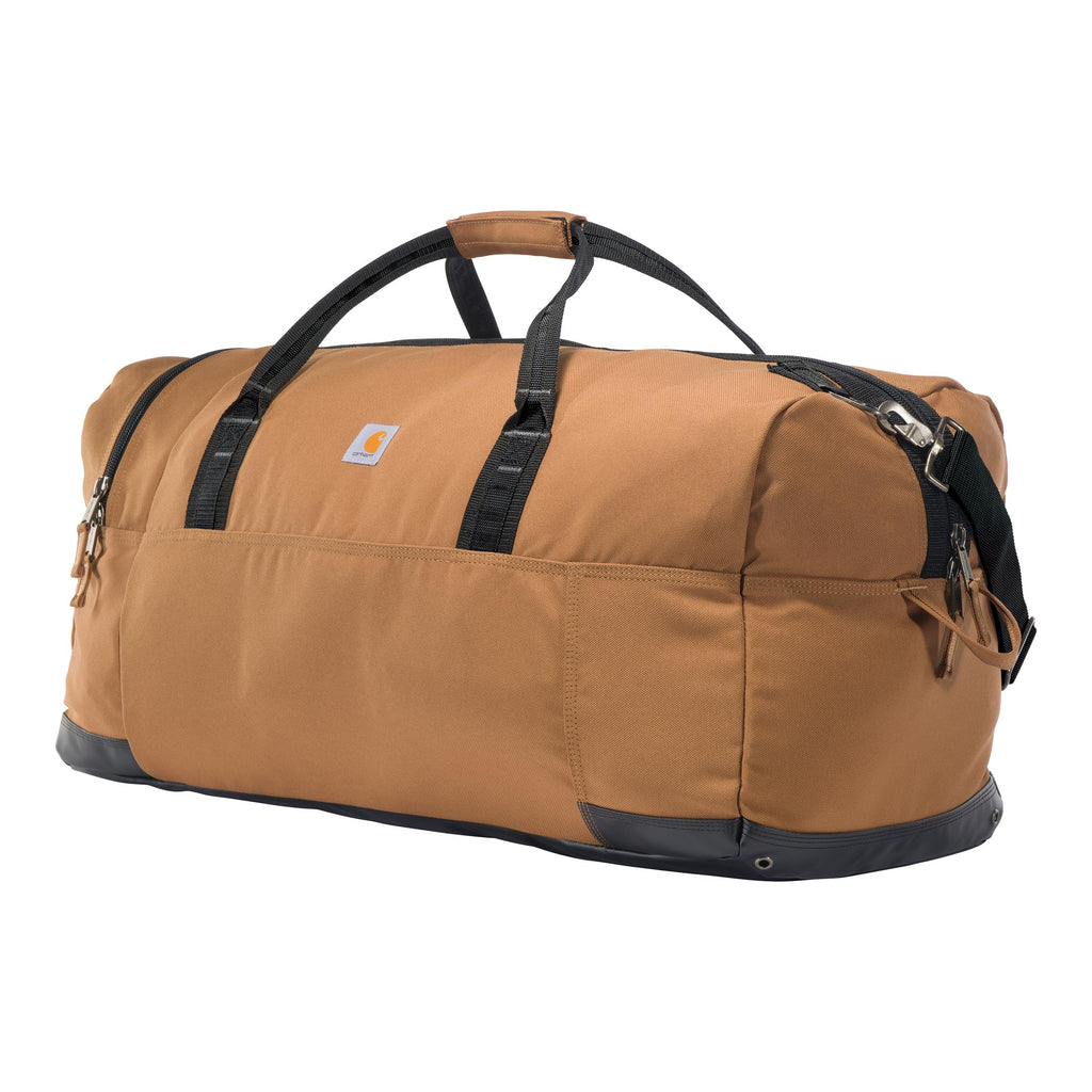 Carhartt Classic Duffels, Heavy-Duty Bag for Jobsite, Gym, & Travel, 120L, Carhartt Brown