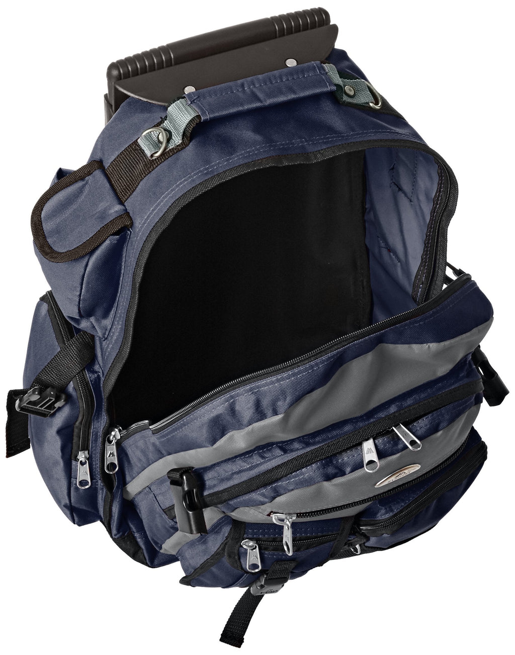 Everest Deluxe Wheeled Backpack, Navy/Gray/Black, One Size