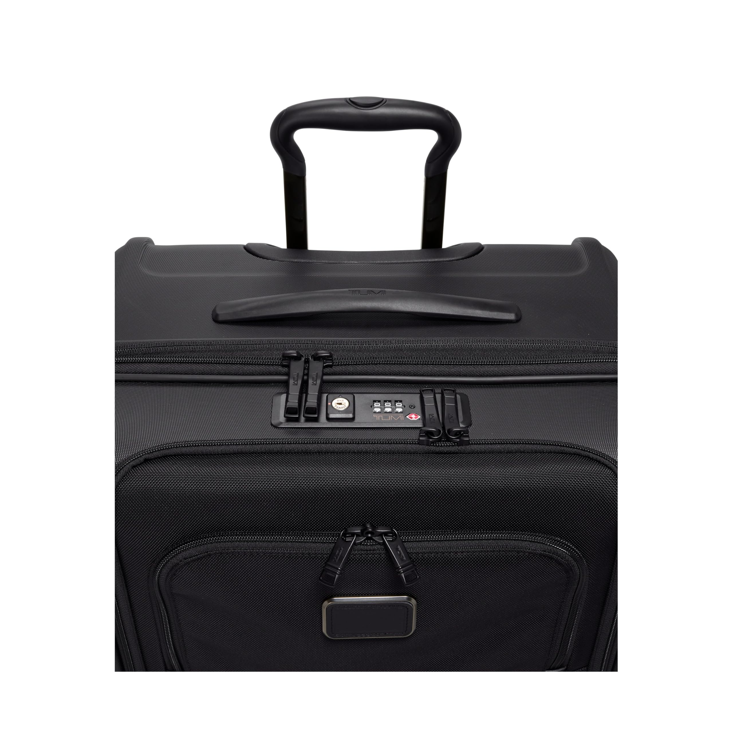 TUMI - Alpha Hybrid Medium Trip Expandable 4 Wheeled Packing Case - Zip Expansion Large Checked Suitcase with Top and Side-Grab Handles - Black