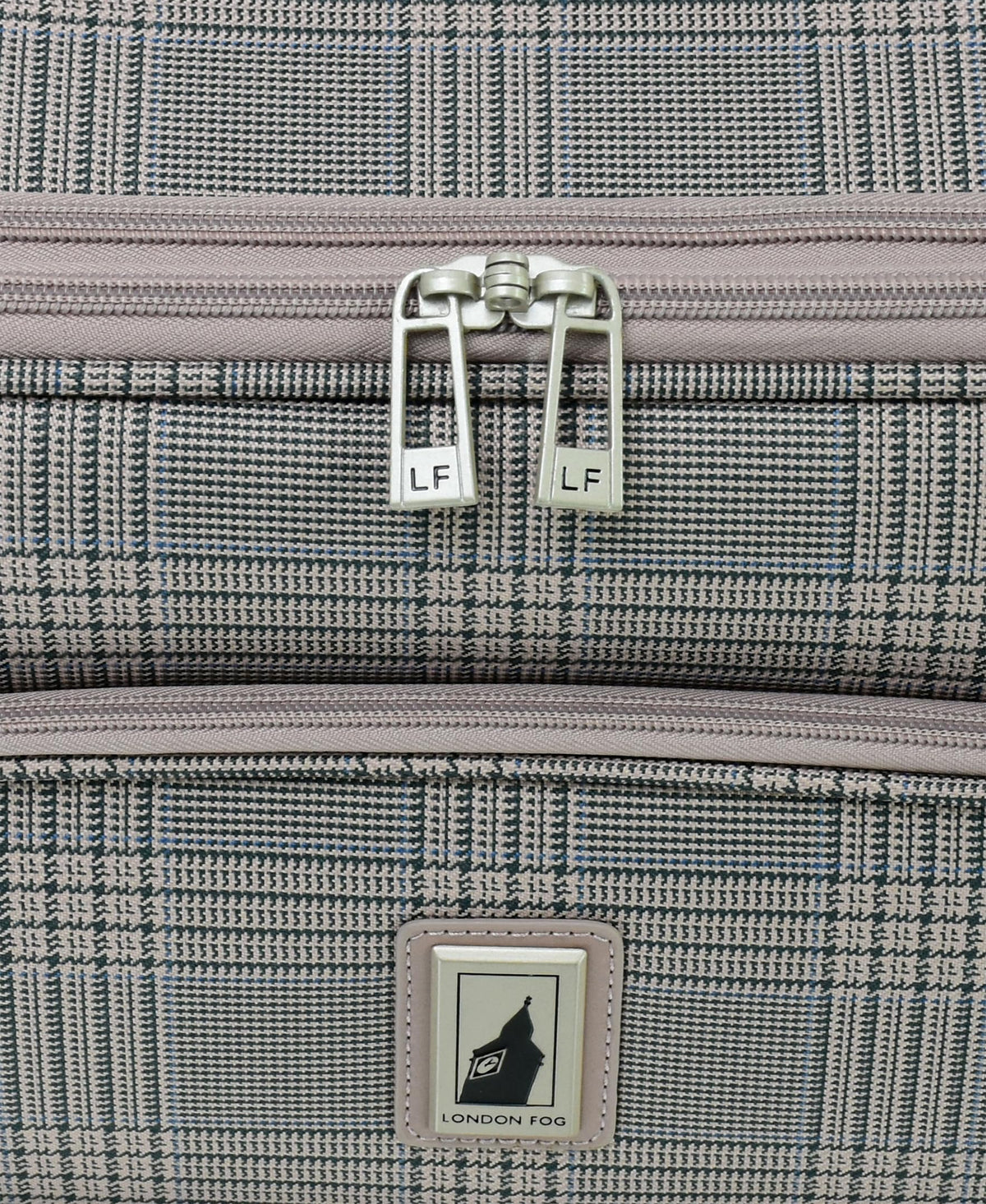 London Fog Brentwood IV 29" Expandable Spinner Softside Suitcase, Rose Charcoal