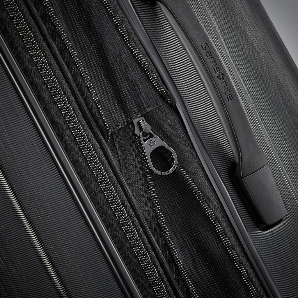 Samsonite Centric 2 Hardside Expandable Luggage with Spinner Wheels, Black, Checked-Large 28-Inch
