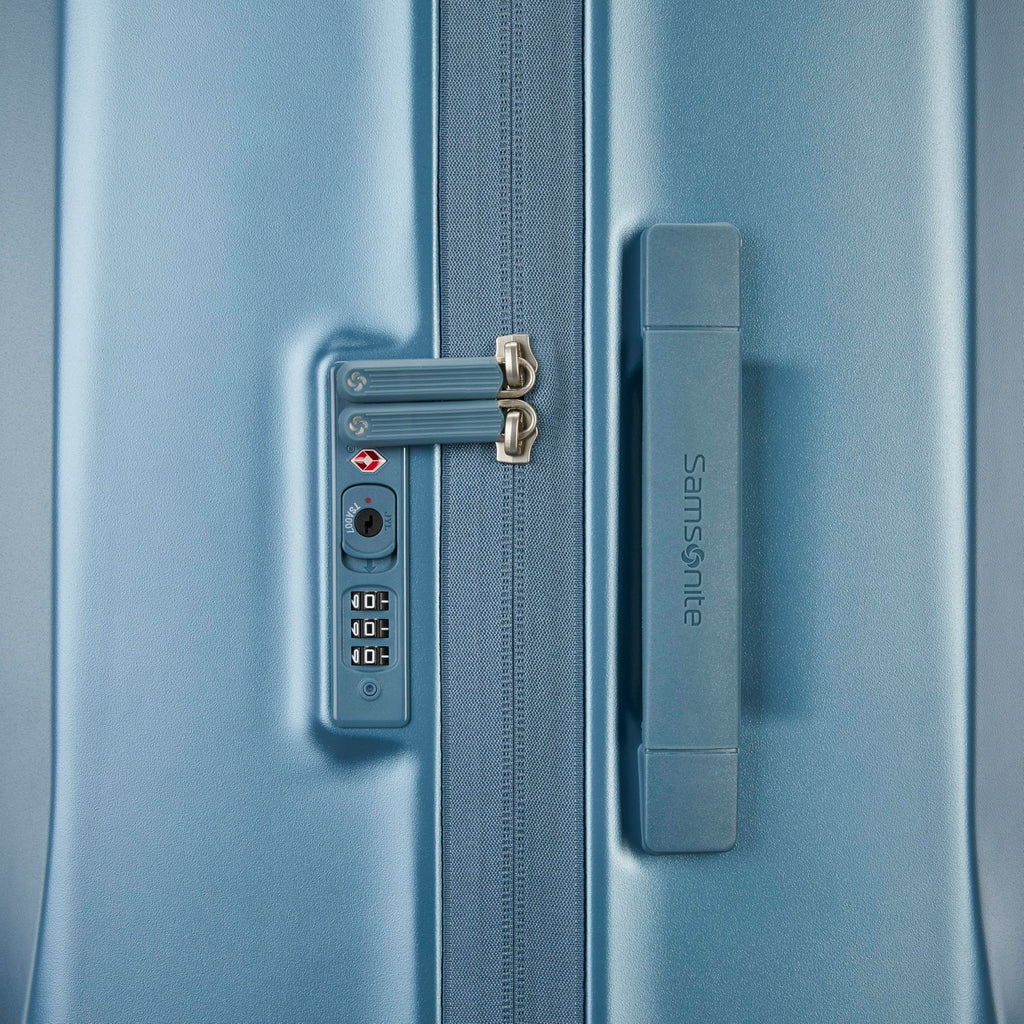 Samsonite UpLIFT Large Checked Hardside Luggage with Spinner Wheels - Airline-Approved, TSA Lock, Adjustable Handle System - Polycarbonate Hard Suitcase for Ultra Lightweight Travel - Elemental Blue