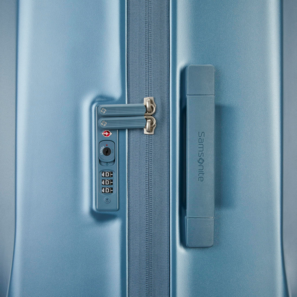 Samsonite UpLIFT Large Checked Hardside Luggage with Spinner Wheels - Airline-Approved, TSA Lock, Adjustable Handle System - Polycarbonate Hard Suitcase for Ultra Lightweight Travel - Elemental Blue