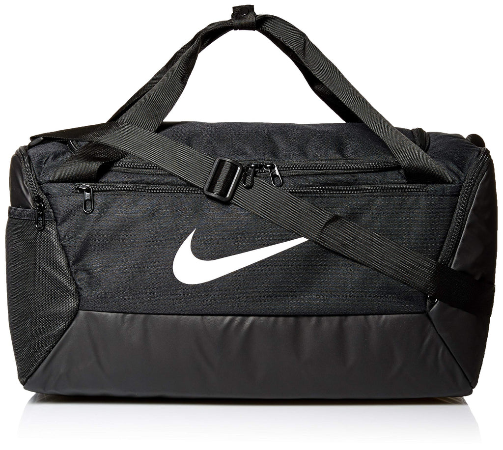 NIKE Brasilia Small Duffel - 9.0, Black/Black/White, Misc