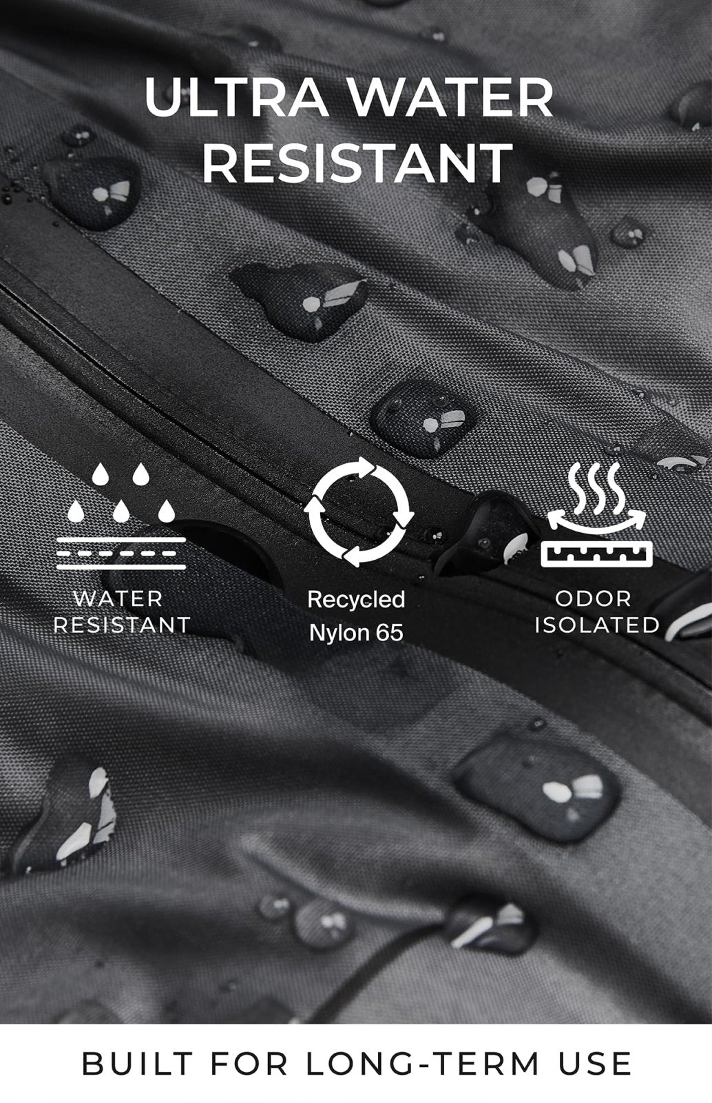 AirVault Vacuum Seal Travel Backpack 60L with Expandable HyperSeal Air Compression Vacuum System Water Resistant TSA Lock (Vacuum Pump Included, Black, 60L)