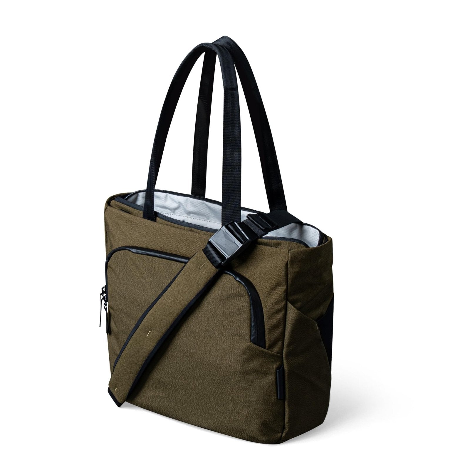 ALPAKA Bravo Tote Bag for 16 Inch MacBook Pro – Weatherproof 16 Inch Laptop Briefcase for Men & Women, Work Travel Tote with Adjustable Shoulder Strap, Army Green Axoflux 600D