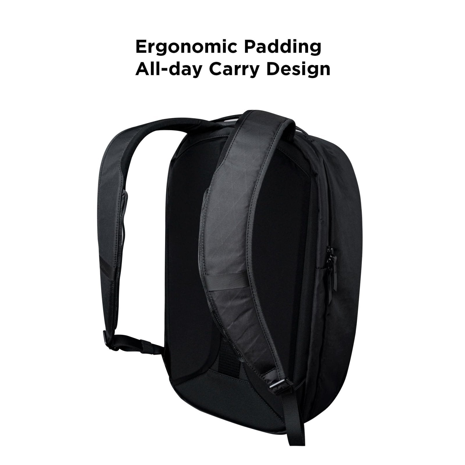 ALPAKA Metro Backpack Pro for Men - Fits 16" Laptop Business Travel Backpack with YKK Zippers, MOD Key Leash & Luggage Pass - through, Padded and Weatherproof X - pac Material Work Bag (Black)