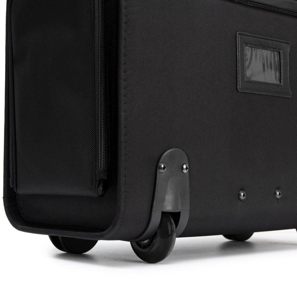 Alpine Swiss Rolling Briefcase Work Overnight Travel Bag Dual Locks Carry on Business Attache Case Black