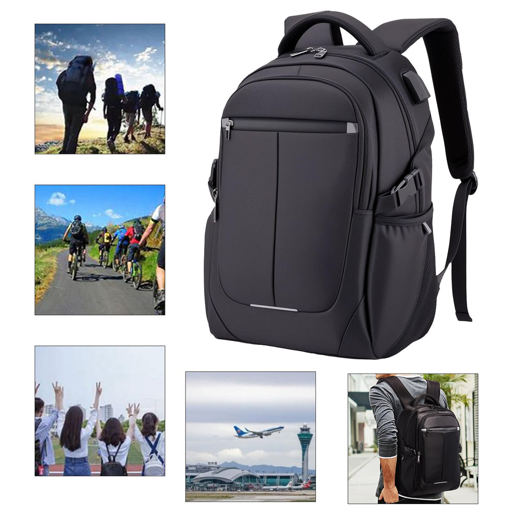 Amdtsaue Travel Laptop Backpack for Men, Water Resistant Backpack Airline Approved Business Work Bag with USB Charging Port