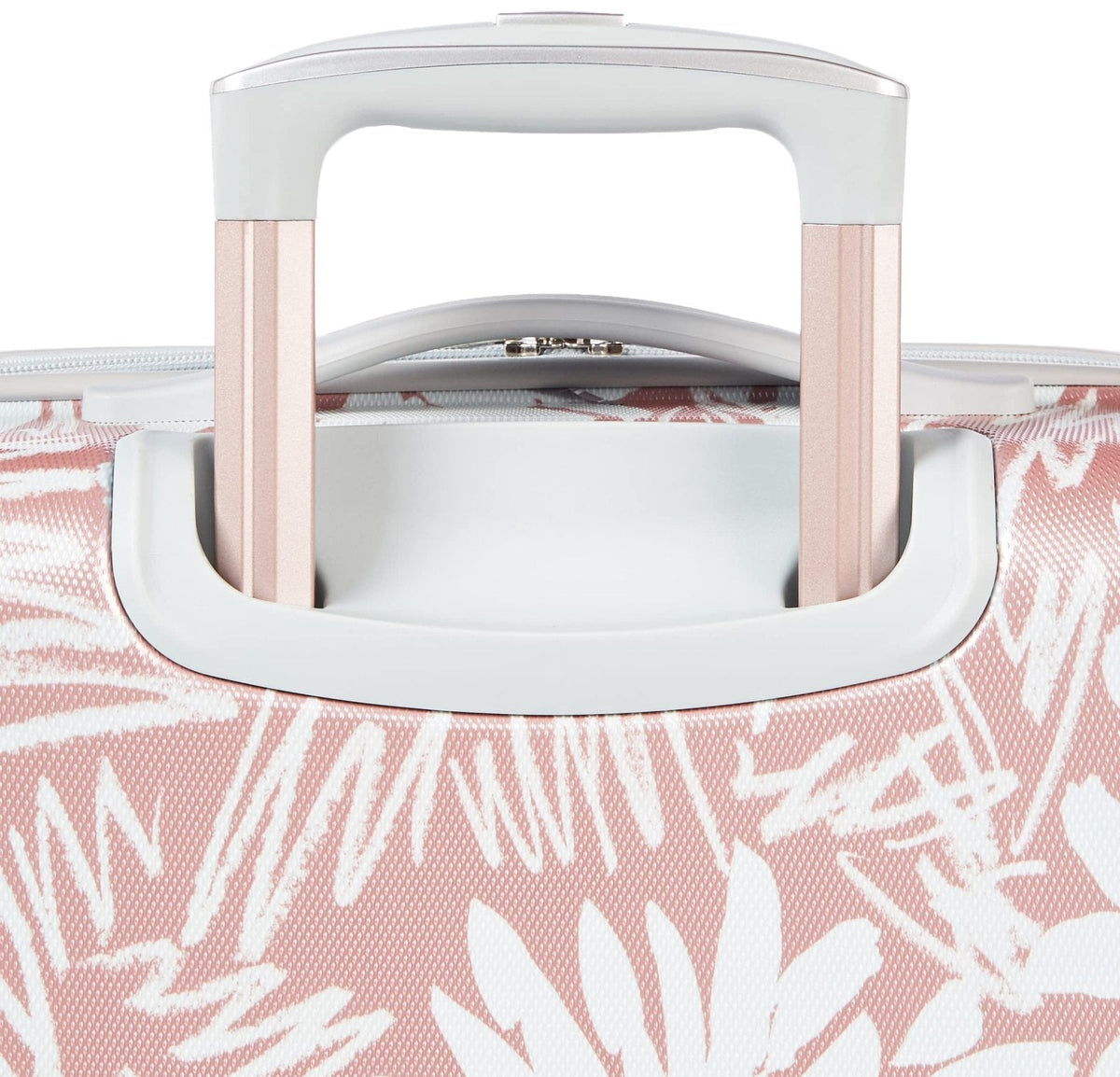 American Tourister Moonlight Hardside Expandable Luggage with Spinner Wheels, Ascending Gardens Rose Gold, Checked - Medium 24 - Inch