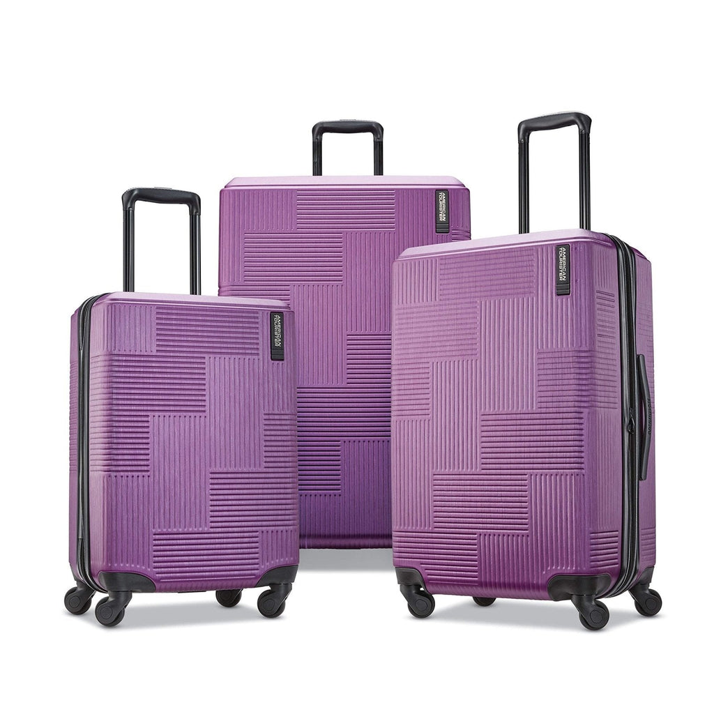 American Tourister Stratum XLT Expandable Hardside Luggage with Spinner Wheels, Power Plum, Carry - On 21 - Inch