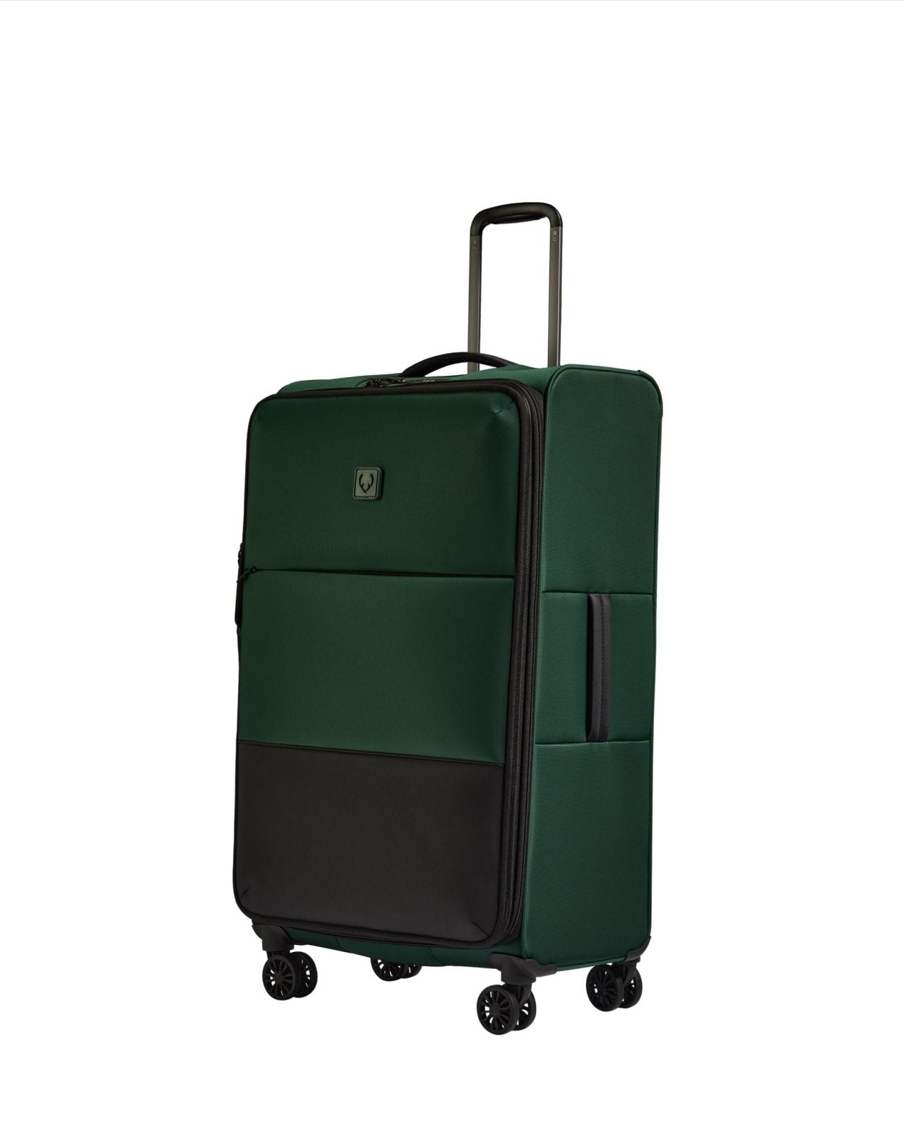 ANTLER - Soft Stripe Large Luggage - 31" Softside Suitcase, Durable, Lightweight & Expandable, 4 Spinner Wheels - Adjustable Handle, TSA Lock, Antler Green