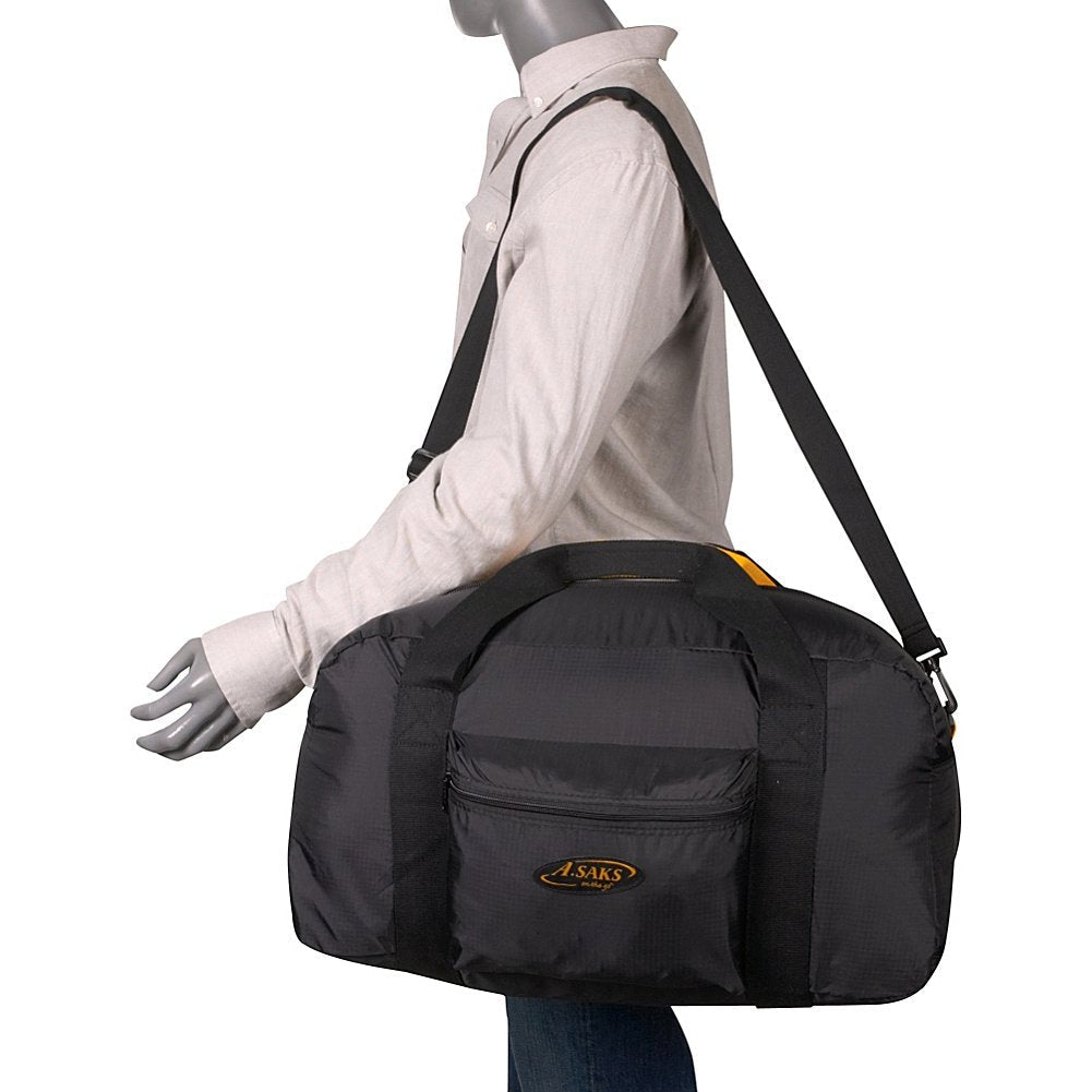 A.Saks Folding Carry - On Duffel with Pouch Size: 22"