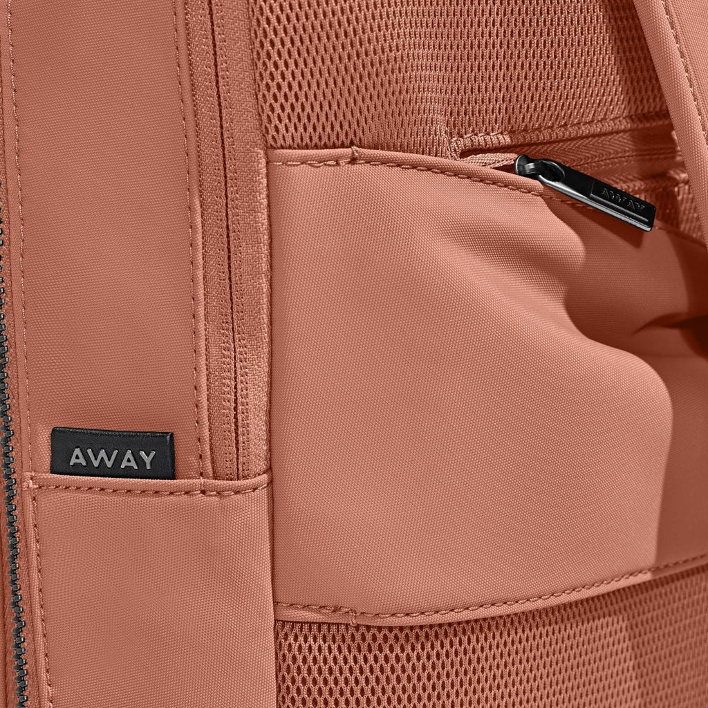 Away Everywhere Zip Backpack, Travel Backpack with Laptop Sleeve, Lightweight & Durable, Travel Essentials, Clay Pink