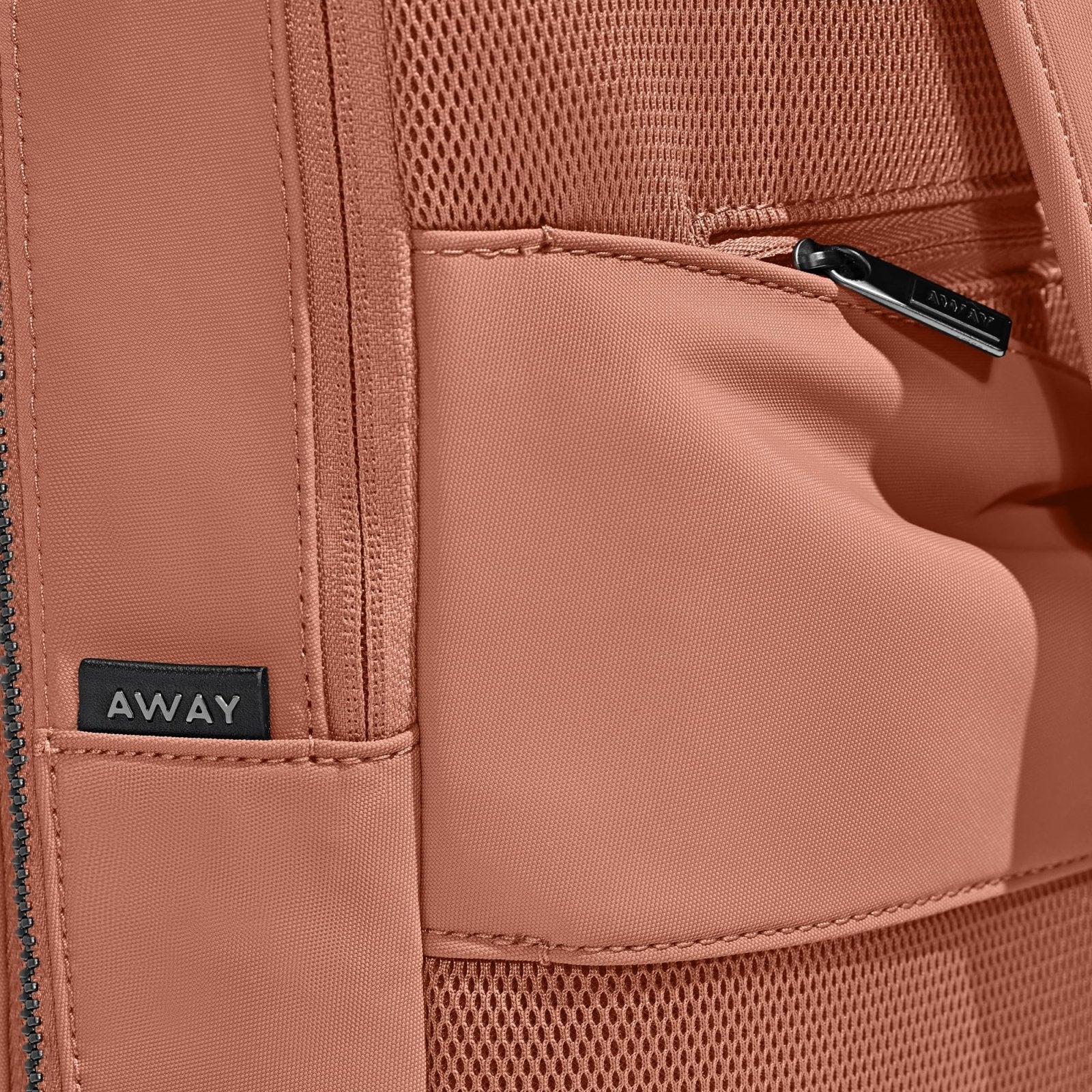 Away Everywhere Zip Backpack, Travel Backpack with Laptop Sleeve, Lightweight & Durable, Travel Essentials, Clay Pink