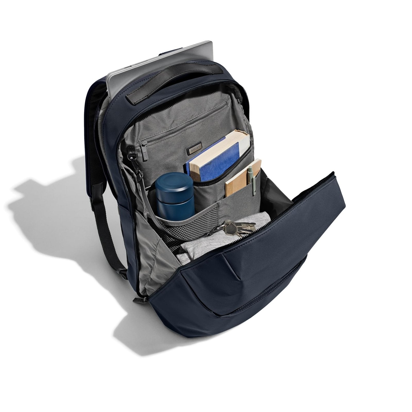 Away Everywhere Zip Backpack, Travel Backpack with Laptop Sleeve, Lightweight & Durable, Travel Essentials, Navy Blue