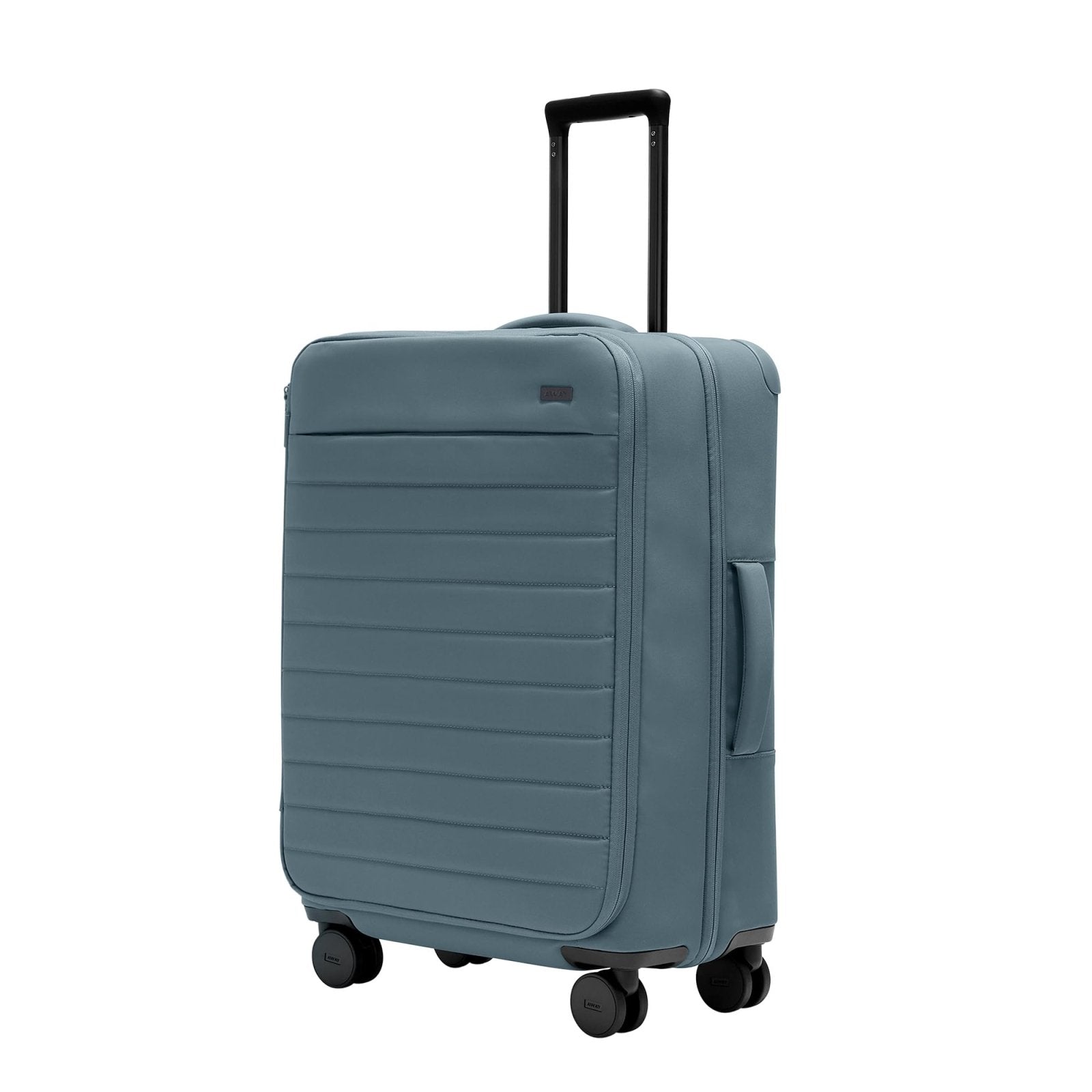 Away Softside Medium Checked Suitcase, 26 Inch Expandable Luggage For Men & Women, Durable Nylon Exterior, TSA Approved Lock, Ideal For Trips 1-2 Weeks, Coast Blue