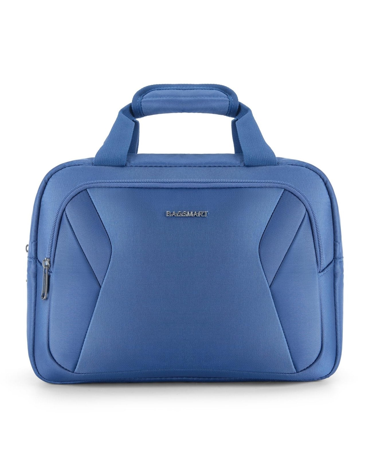 BAGSMART 2 Piece Carry On Luggage Set, PC Hardside Suitcase Airline Approved, 20 Inch Spinner Wheels Travel Luggage Hard Shell with Duffle Bag for Men Women, Blue