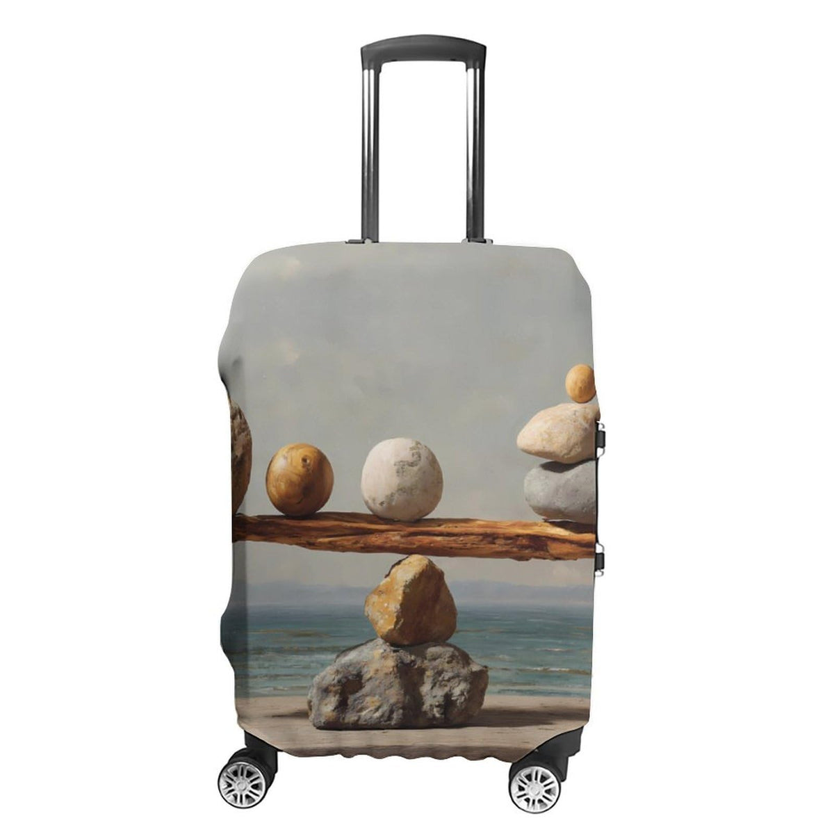 Balance Balancing Fasion Luggage Cover Suitcase Protector Decor Waterproof for Travel
