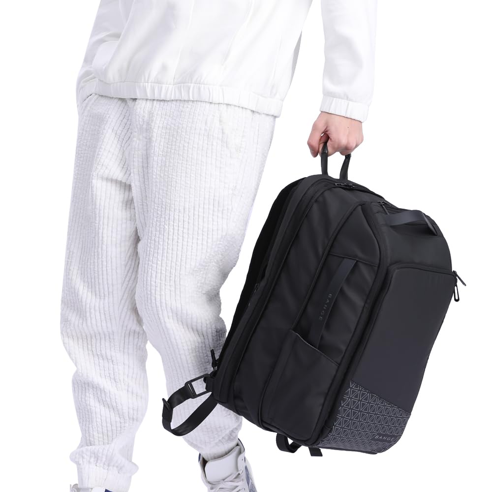 BANGE 45L Expandable Travel Backpacks,Weekender Carry On Backpack, Flight Approved Business Backpack for 17.3inch Laptop